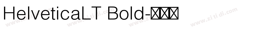 HelveticaLT Bold字体转换